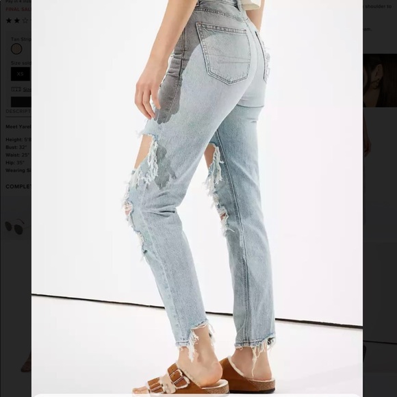 AE Ripped Mom Jean - 0 X-Short - Picture 13 of 16